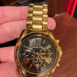 Michael kors gold & black watch